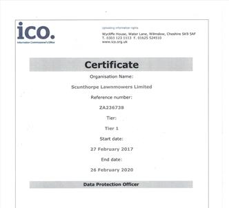ICO - Ex Certificate